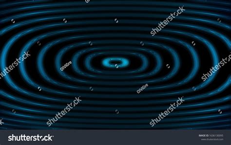 Bright Background Blue Glass Elliptical Tunnel Stock Illustration ...
