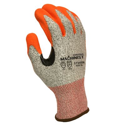 Cordova Machinist Sandy Nitrile Palm Cut Resistant Gloves Conney Safety