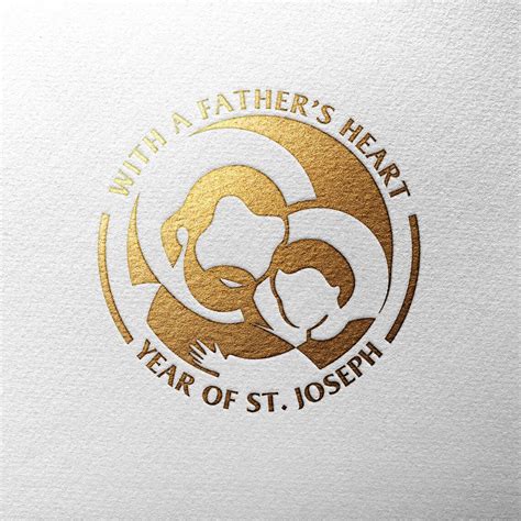 Saint Joseph Logo Vector St. Joseph With Jesus Child, SVG for Cut Files, PNG Digital Sublimation ...