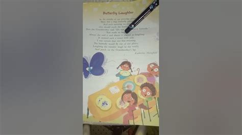 Poem Butterfly Laughter Class4 Youtube