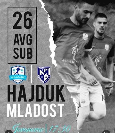 Fk Hajduk Jovanovac U Subotu Do Ekuje Ekipu Mladosti Iz Pajazitova