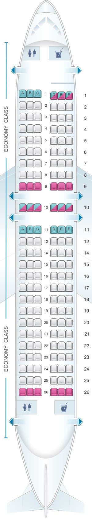 Seat Map Cebu Pacific Air Airbus A319 | SeatMaestro