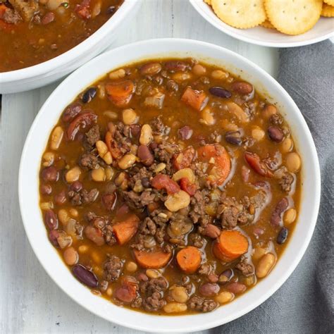 Instant Pot 15 Bean Soup With Ground Beef Flour On My Face