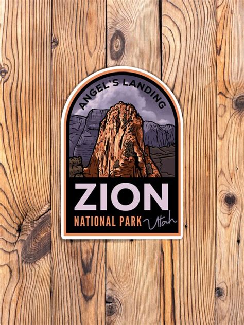 Zion National Park Sticker Etsy