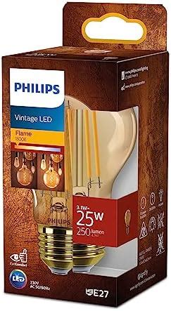 Philips Ampoule Led Vintage Ambr E W Culot E Blanc Chaud K