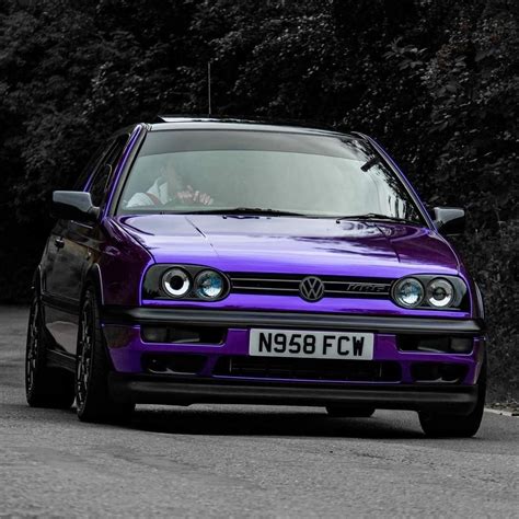 Purple Volkswagen Golf Mk3 Rally Car