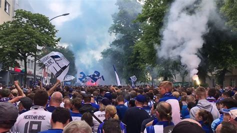 Hertha Fans Fanmarsch Zum Stadion 12 05 2018 YouTube