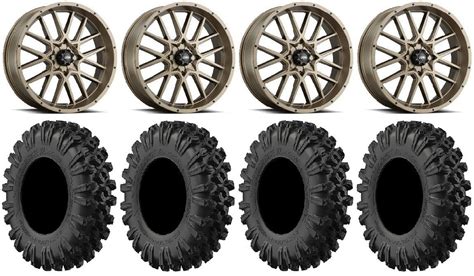 ITP Hurricane 18 Wheels Bronze 40 MotoRavage XL Tires Can Am