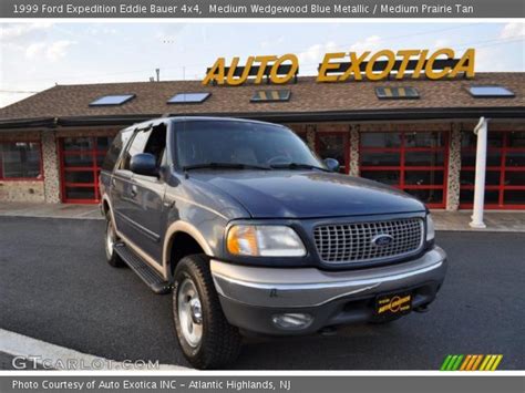 Medium Wedgewood Blue Metallic 1999 Ford Expedition Eddie Bauer 4x4 Medium Prairie Tan