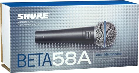 Shure Micr Fono Vocal Beta A Micr Fono Din Mico Supercardioide De