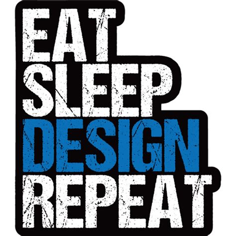 Eat Sleep Design Repeat Sticker Just Stickers Just Stickers