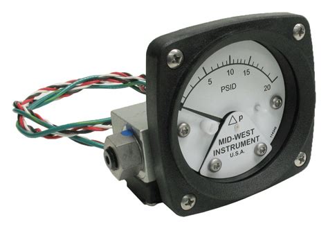 Midwest Instrument To Psid Back Differential Pressure Gauge