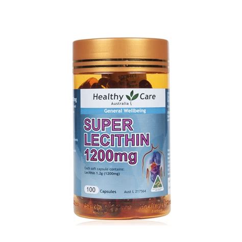 Original Import Healthy Care Super Lecithin 1200mg 100 Capsules Shopee Malaysia