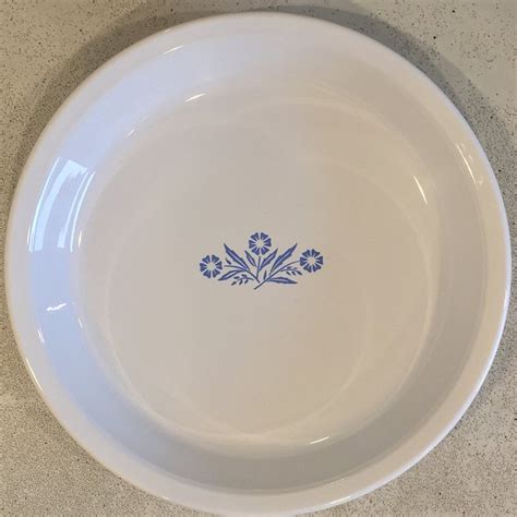 Vintage Blue Cornflower Pie Plate By Corning Ware Etsy