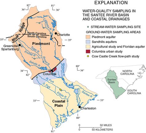 Santee River Map