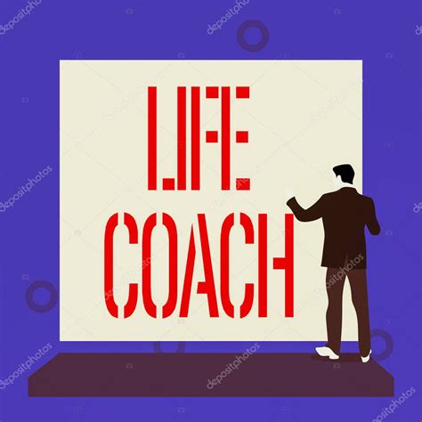 Escribir texto a mano Life Coach Concepto significado Una demostración