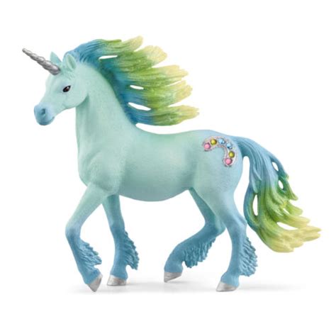 Schleich BAYALA Elfen Einhorn Pegasus Fohlen Stute Regenbogen Glitzer