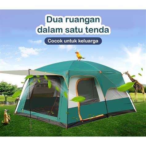 Jual TENDA CAMPING KELUARGA TENDA CAMPING 4 ORANG OUTDOOR 2 ROOM