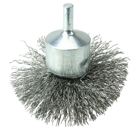 Circular Flared Crimped Wire End Brush Steel Fill