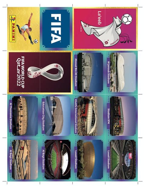 Stadiums Logo Cup Mascot Ball Panini World Cup 2022 Artofit