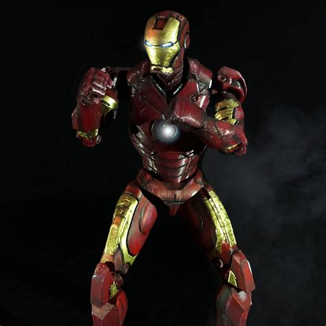 Iron Man MK3 Articulated Figure Por OpenFigure3D Descargar Modelo STL