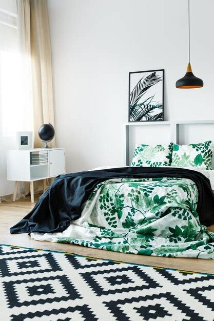 Premium Photo | Floral design of bedding