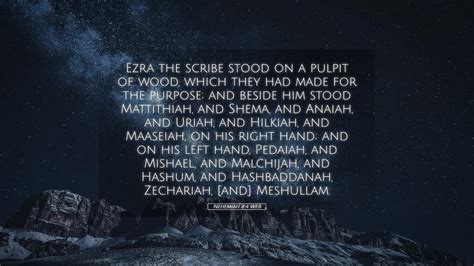 Nehemiah Web Desktop Wallpaper Ezra The Scribe Stood On A Pulpit