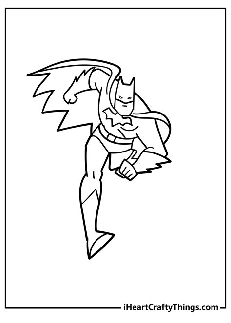 Printable Batman Coloring Page Updated 2023 Coloring Nation