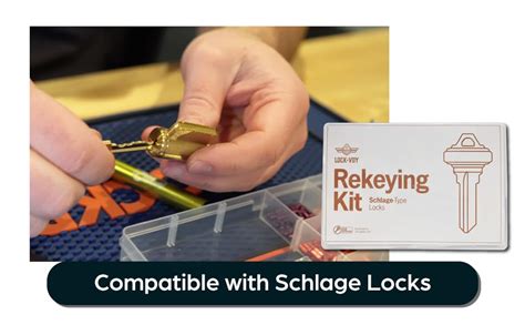 SUMMIT DOORWARE Premium Schlage Rekey Kit Compatible With 50 Master