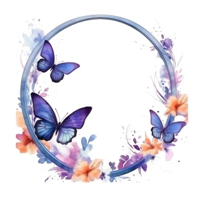 Butterfly Frame PNGs for Free Download