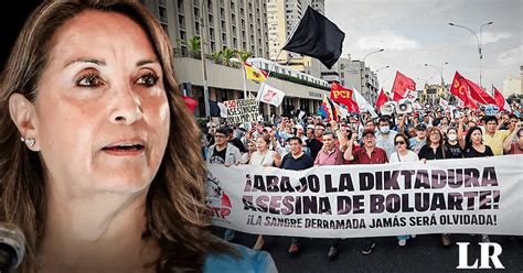 Marcha Nacional Contra Dina Boluarte Y De Diciembre Qu