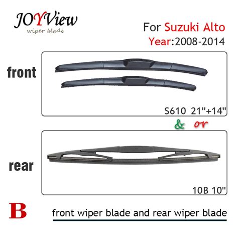 Front Wiper S Inch And B Rear Wiper Blade Fit For Suzuki