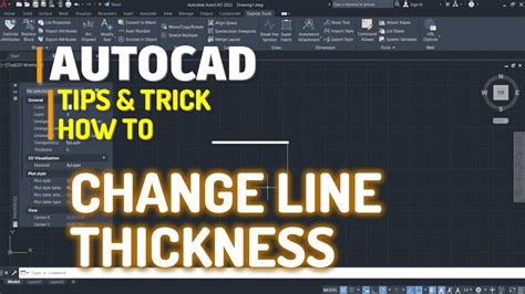 AutoCAD How To Change Line Thickness Tutorial YouTube