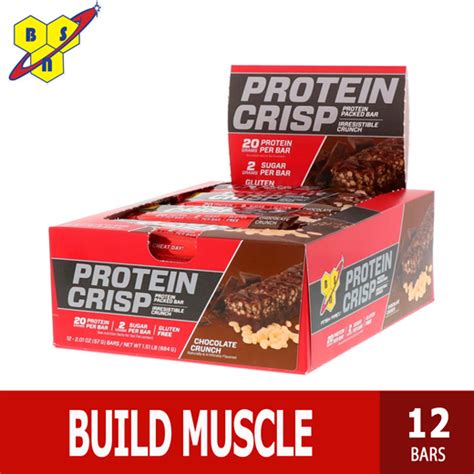 Bsn Protein Crisp Packed Protein Bar Salted Toffee Pretzel