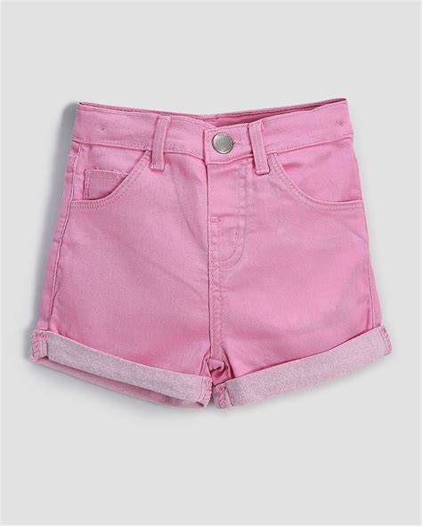 Riachuelo Short Jeans Infantil Estonado A Rosa Claro Pool By