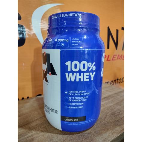 100 Whey Pote 900g Max Titanium Shopee Brasil