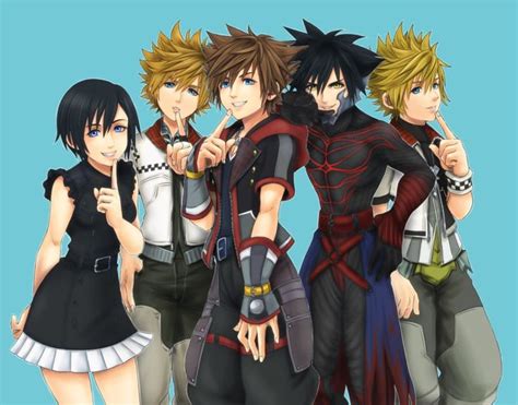 Xion Roxas Sora Vanitas Ventus Kingdom Hearts Fanart Vanitas