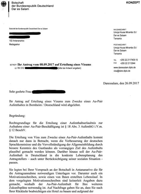 Motivational Letter For Au Pair Visa Au Pair Vermittlung Eugen Grenz