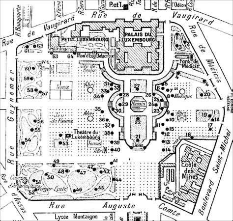 Les Plans Du Jardin Du Luxembourg Paris E