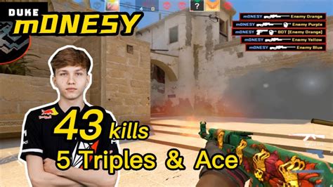 M0NESY Faceit Mirage POV 43Kills 5 TriplesAce CSGO M0NESY