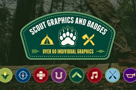 Scout badges ~ Graphic Objects ~ Creative Market