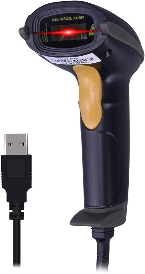 Barcode Reader Scanner Symcode USB 1D Wired Laser Scan Handheld Bar