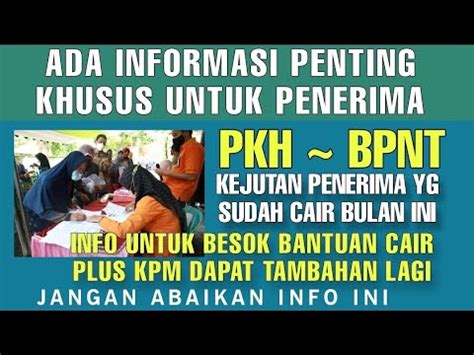 INFORMASI PENTING TERBARU BESOK SENIN TGL 2 OKTOBER SIAP2 ADA BANSOS