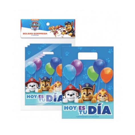 Bolsas Paw Patrol 6 Unidades Dekotillon