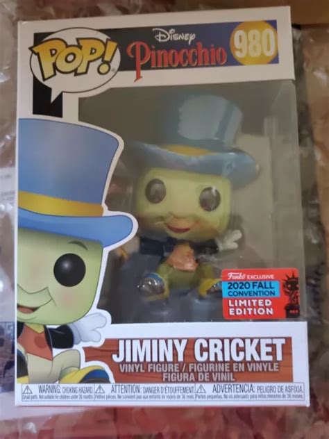 FUNKO POP DISNEY Pinocchio Jiminy Cricket 980 NYCC 2020 Shared