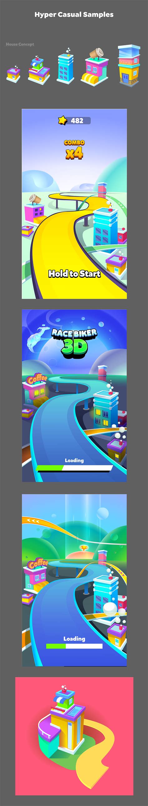hypercasual samples  behance