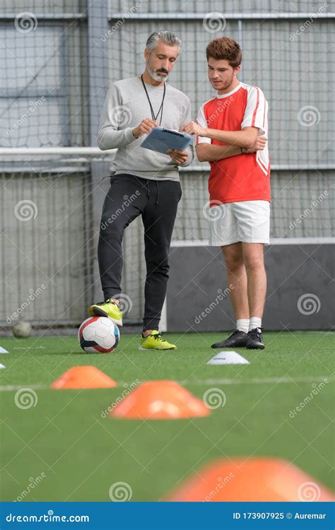 Notepad For Football Coaching And Scouting. Soccer Coach Equipment Royalty-Free Stock Photo ...