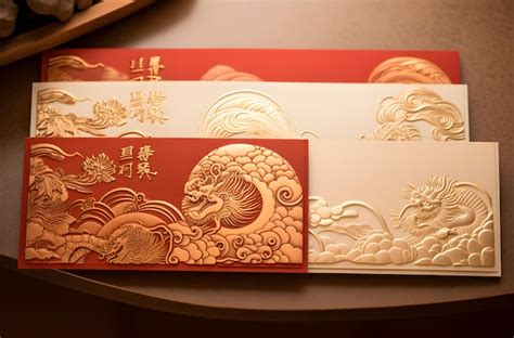 Premium Photo Aigenerated Chinese New Year Red Envelopes