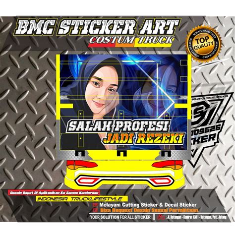 Jual Stiker Pintu Bak Truck Stiker Printing Variasi Pintu Belakang