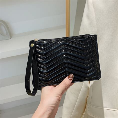 Women S Clutch Bag Faux Leather Hand Held Envelope Bag Shop On Temu